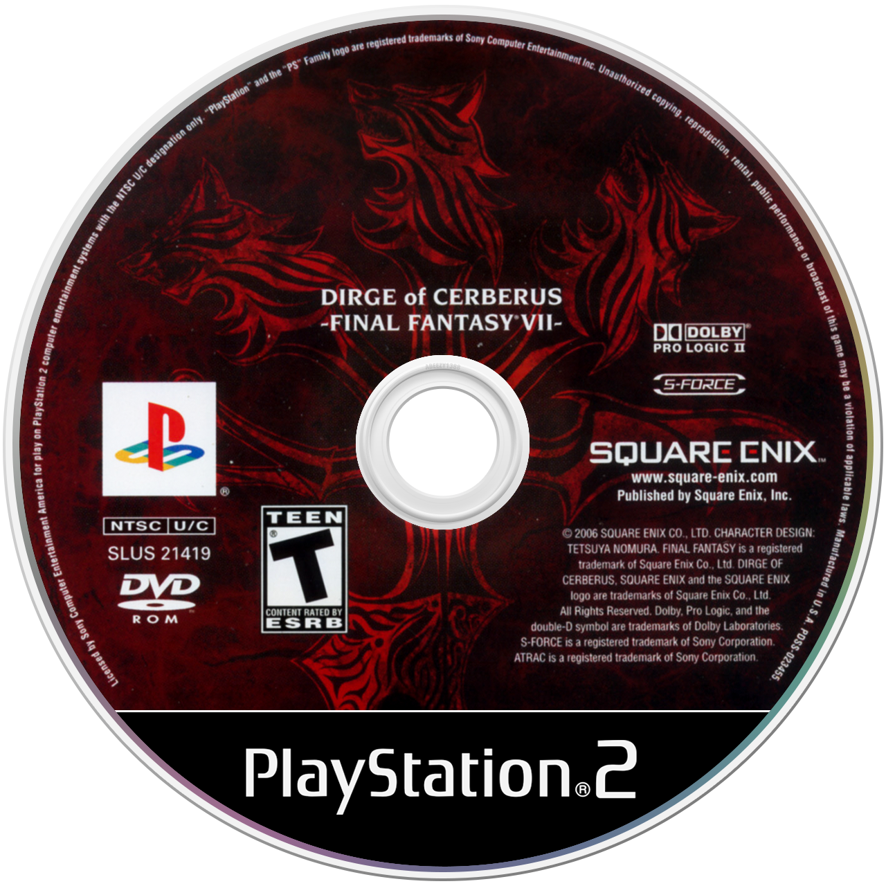Final Fantasy VII Dirge of Cerberus media 4 for Playstation 2